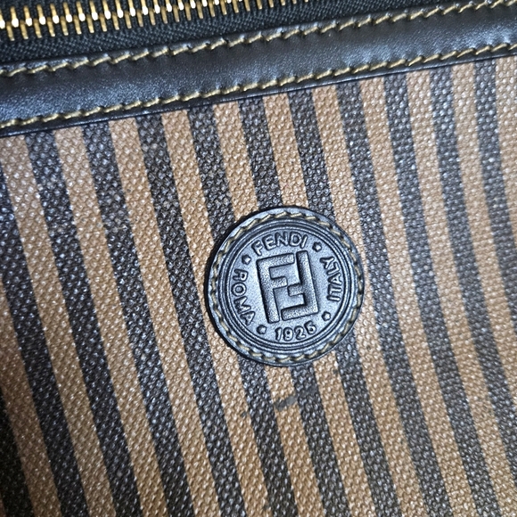 Fendi Pequin Striped Canvas Crossbody Bag - Picture 4 of 16